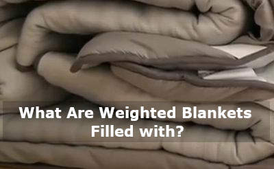 what are weighted blankets filled with