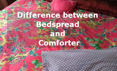 difference between bedspread and comforter