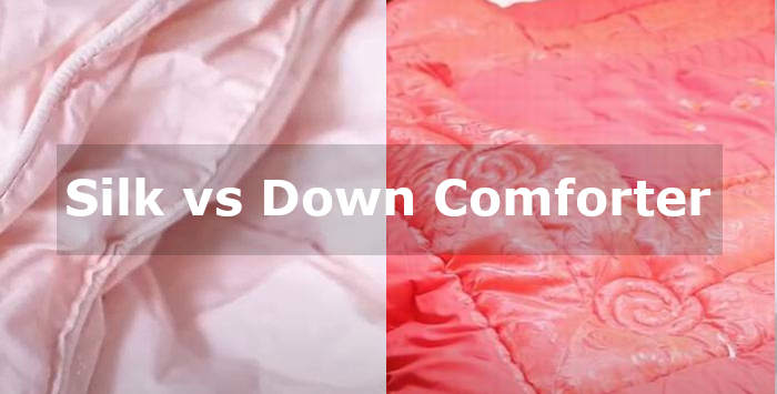 silk vs down comforter