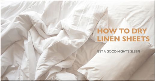 how to dry linen sheets